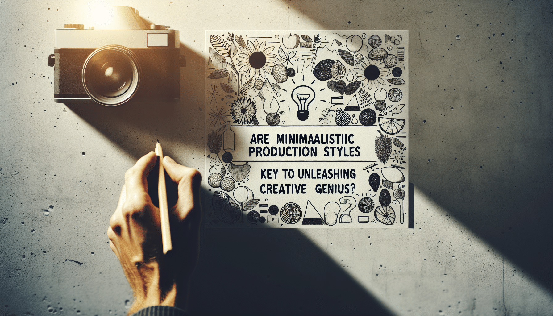 Are minimalistic production styles the key to unleashing creative genius?