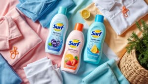 discover the convenience of surf's magnifi-scent wash trio, designed for quick laundry cycles. experience fresh and vibrant scents with every wash, making your laundry routine faster and more enjoyable. perfect for busy lifestyles!