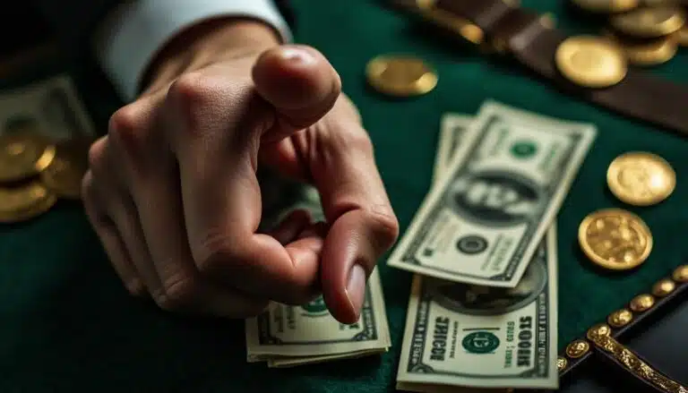 the finger movement that reveals if someone is lying about money