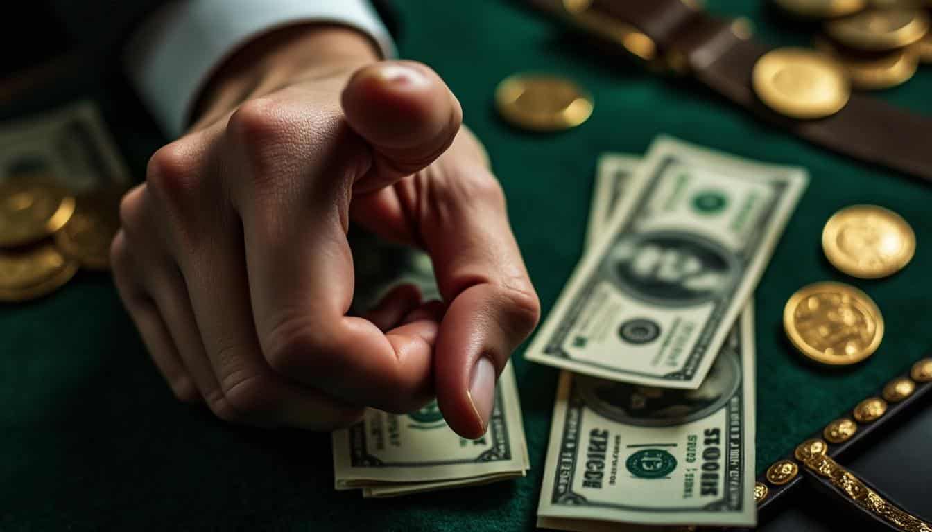 the finger movement that reveals if someone is lying about money